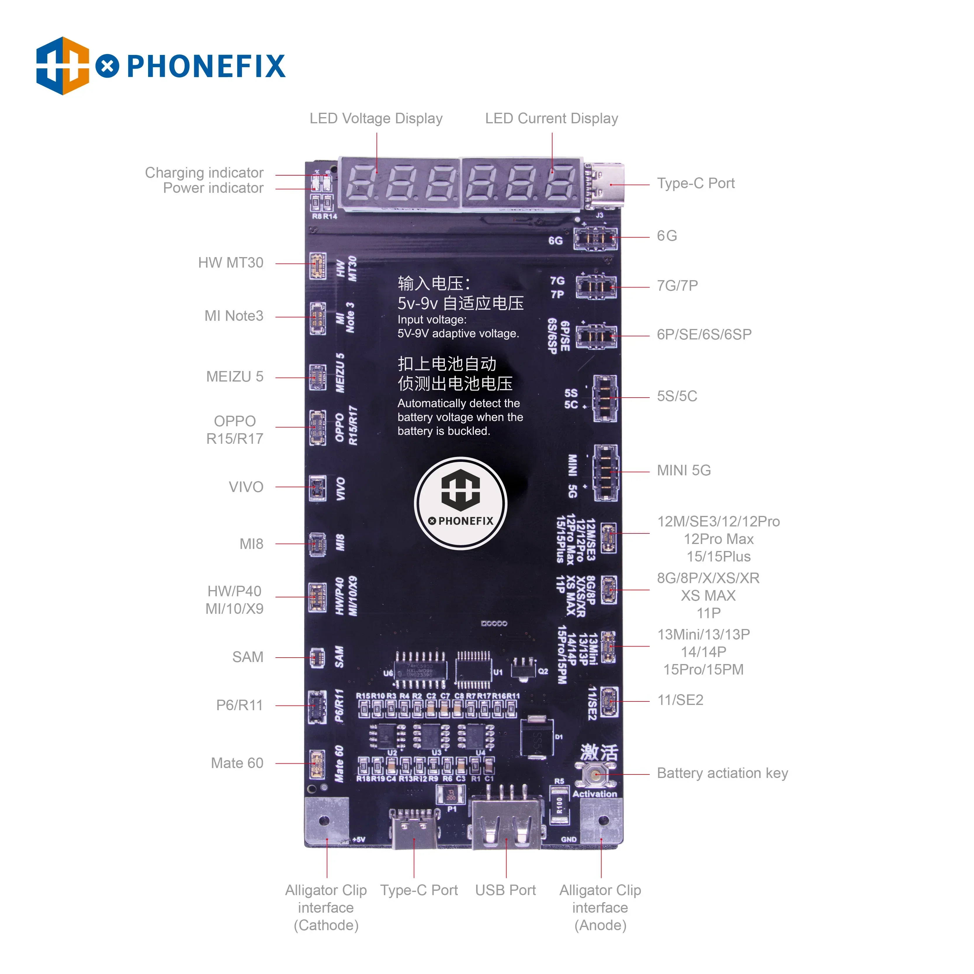 Mechanic BA27 Battery Activation Detection Board For iPhone Android - Image 3
