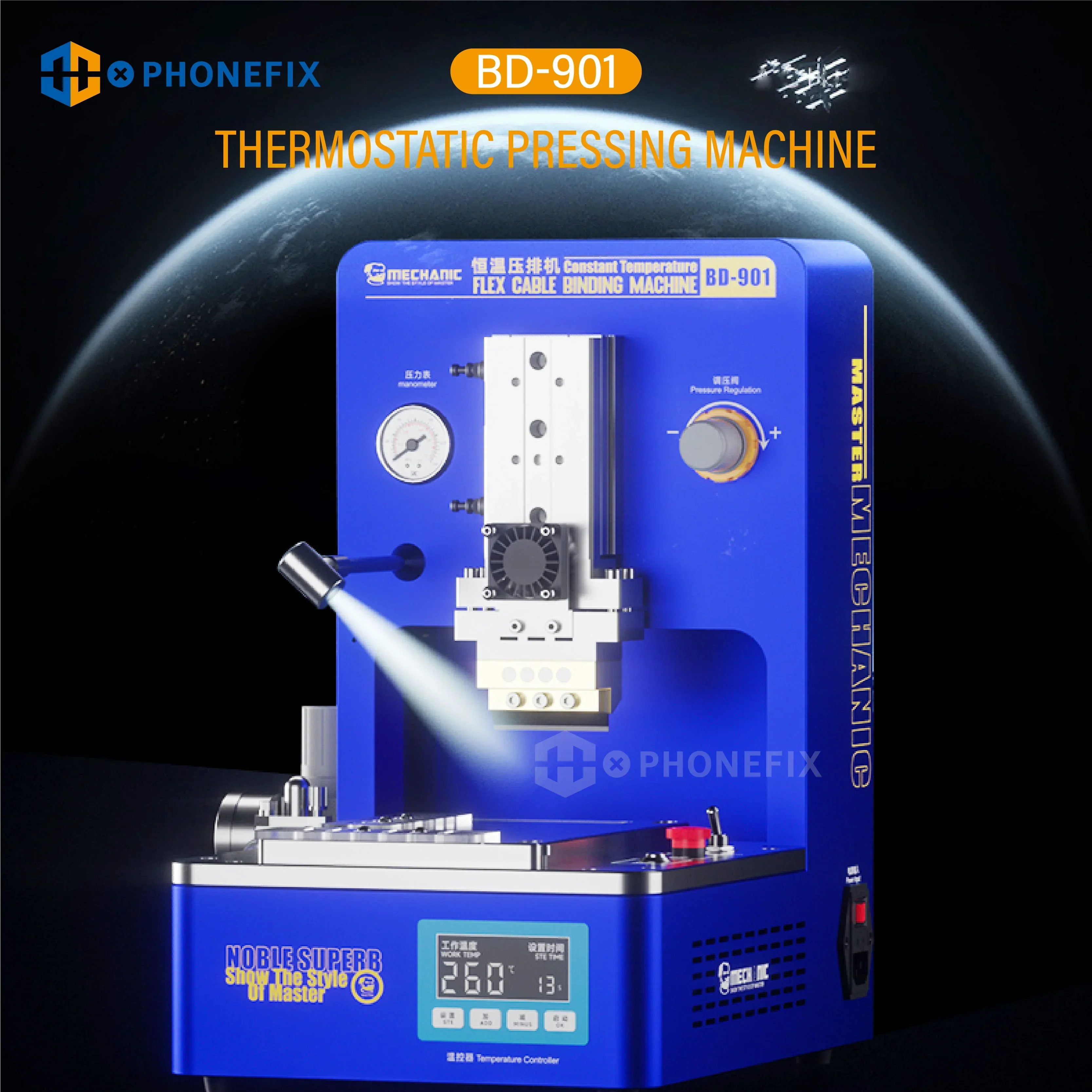 Mechanic BD-901 Pro Thermostatic Flex Cable Pressing Bonding Machine - Image 8