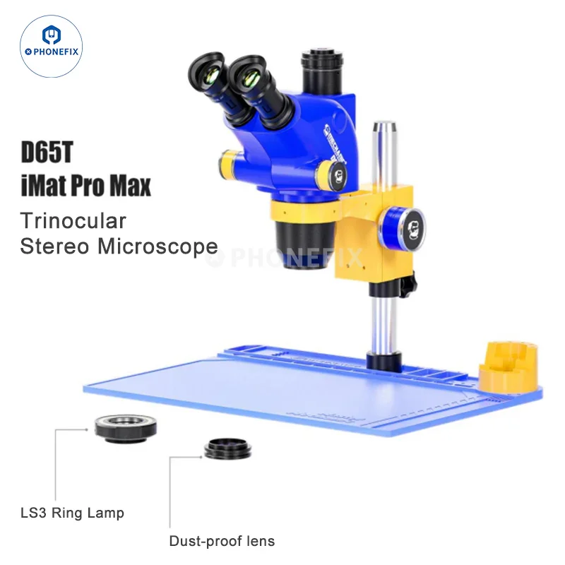 Mechanic D65T Industrial Triocular Stereo Microscope For PCB Repair - Image 2