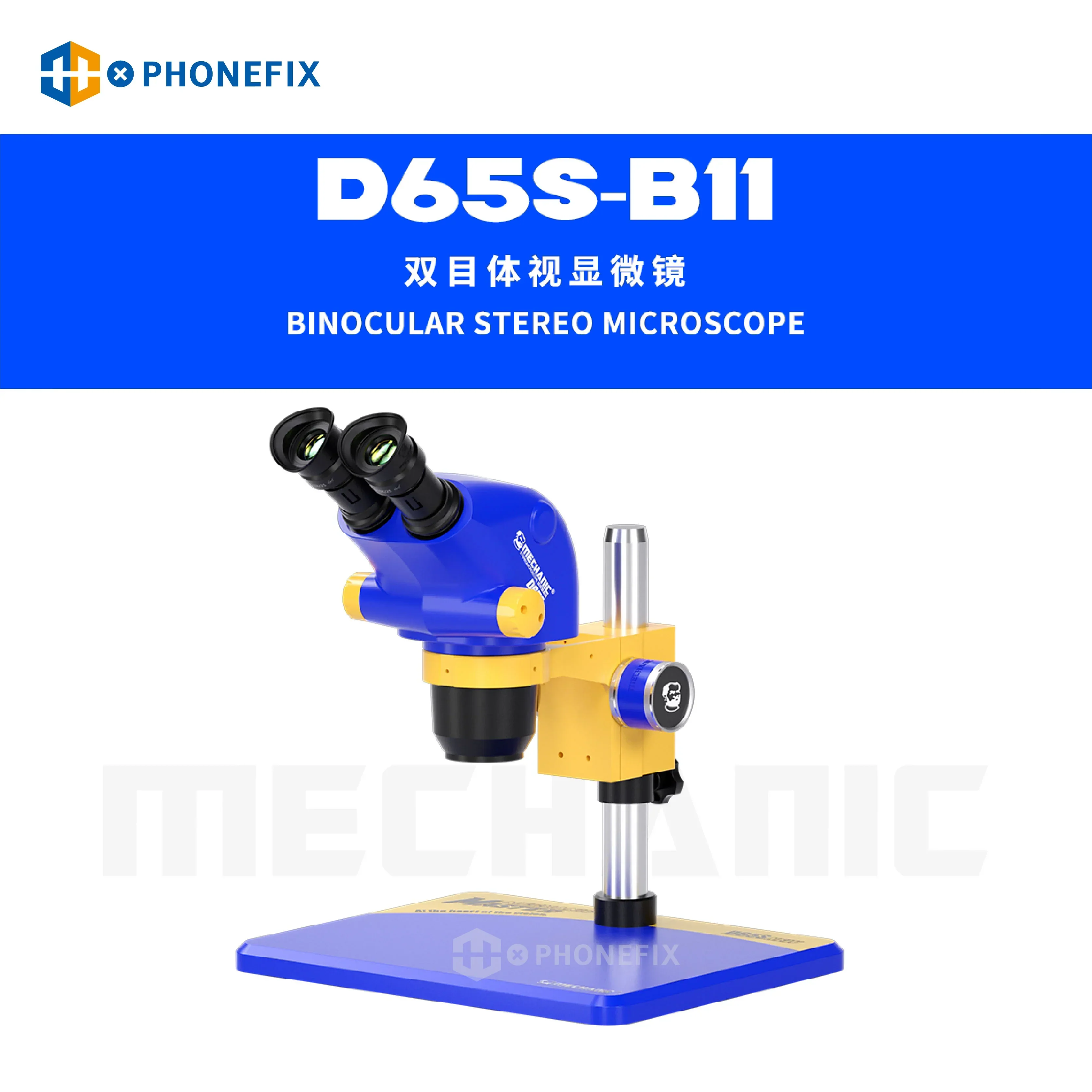 Mechanic D65T Industrial Triocular Stereo Microscope For PCB Repair - Image 4