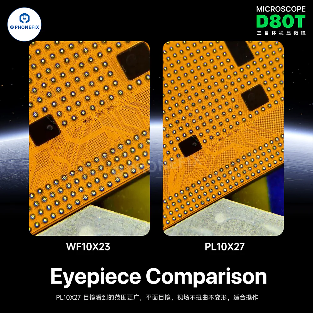 MECHANIC D80T 8-80X Trinocular Stereo Microscope for Phone Repair - Image 6
