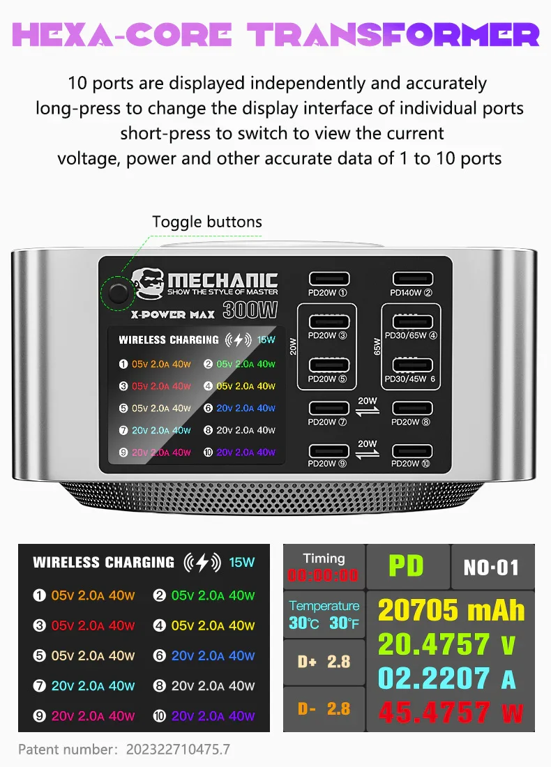 Mechanic Desktop Superfast Charging Station X-POWER Plus Max - Image 2