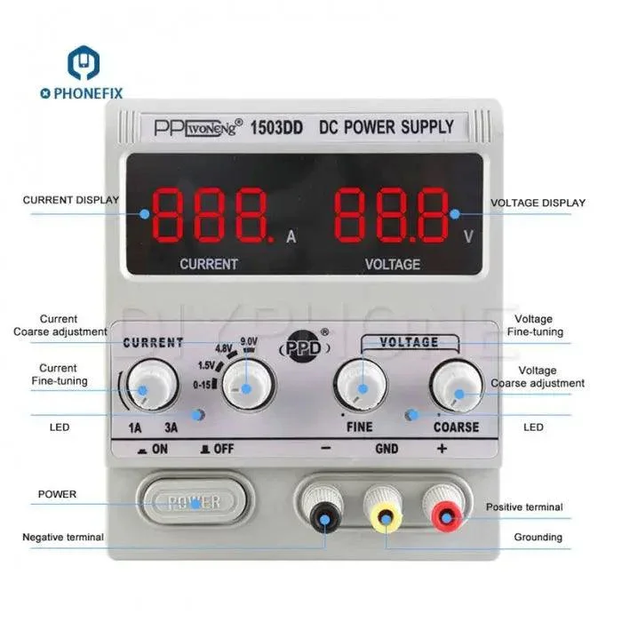 Mechanic DSP15D5 Digital DC Power Supply 15V 5A - Image 2