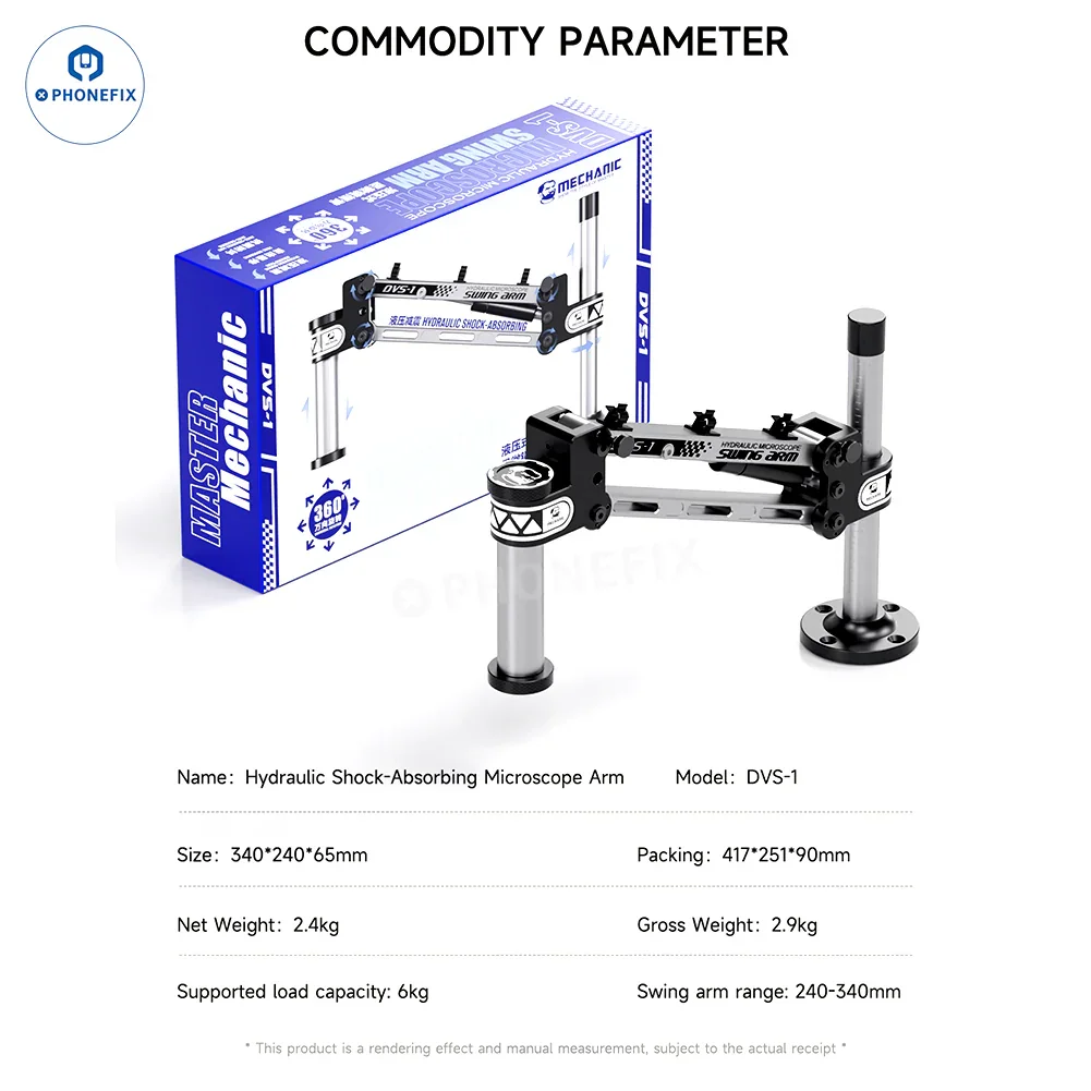 MECHANIC DVS-1 Microscope Swing Arm Hydraulic Shock-Absorbing - Image 8