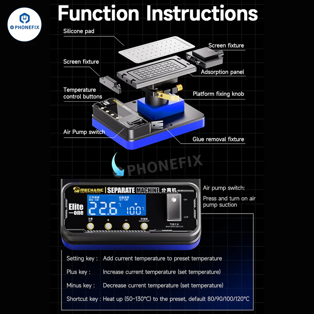 MECHANIC Elite One Phone Flat/Curved/Folding Screen Separator - Image 7
