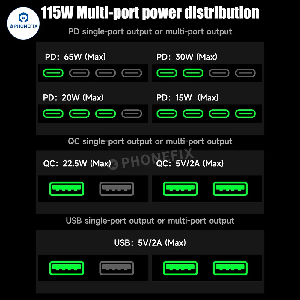 MECHANIC G-POWER 160W Desktop Fast Charging Station - Image 12