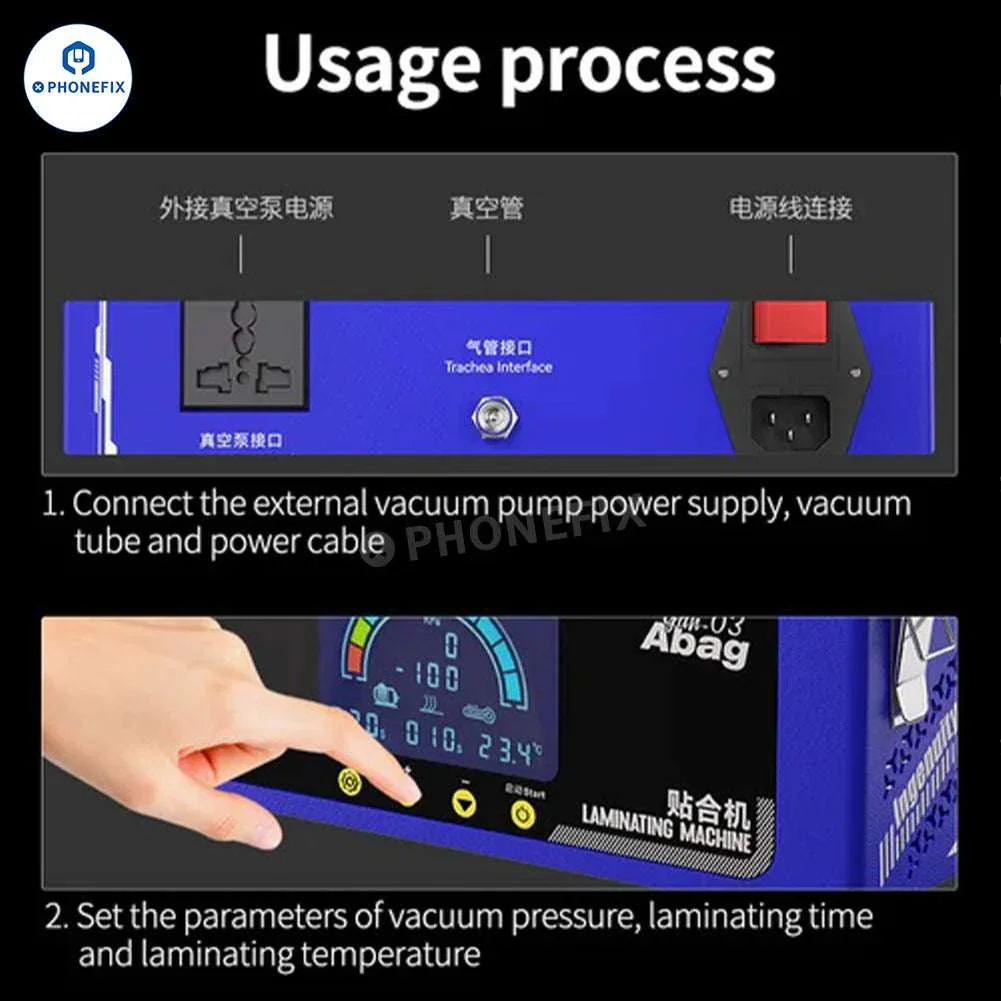 MECHANIC Gan-03 Abag Laminating Machine for 8-Inch Flat/Edge Screens - Image 2