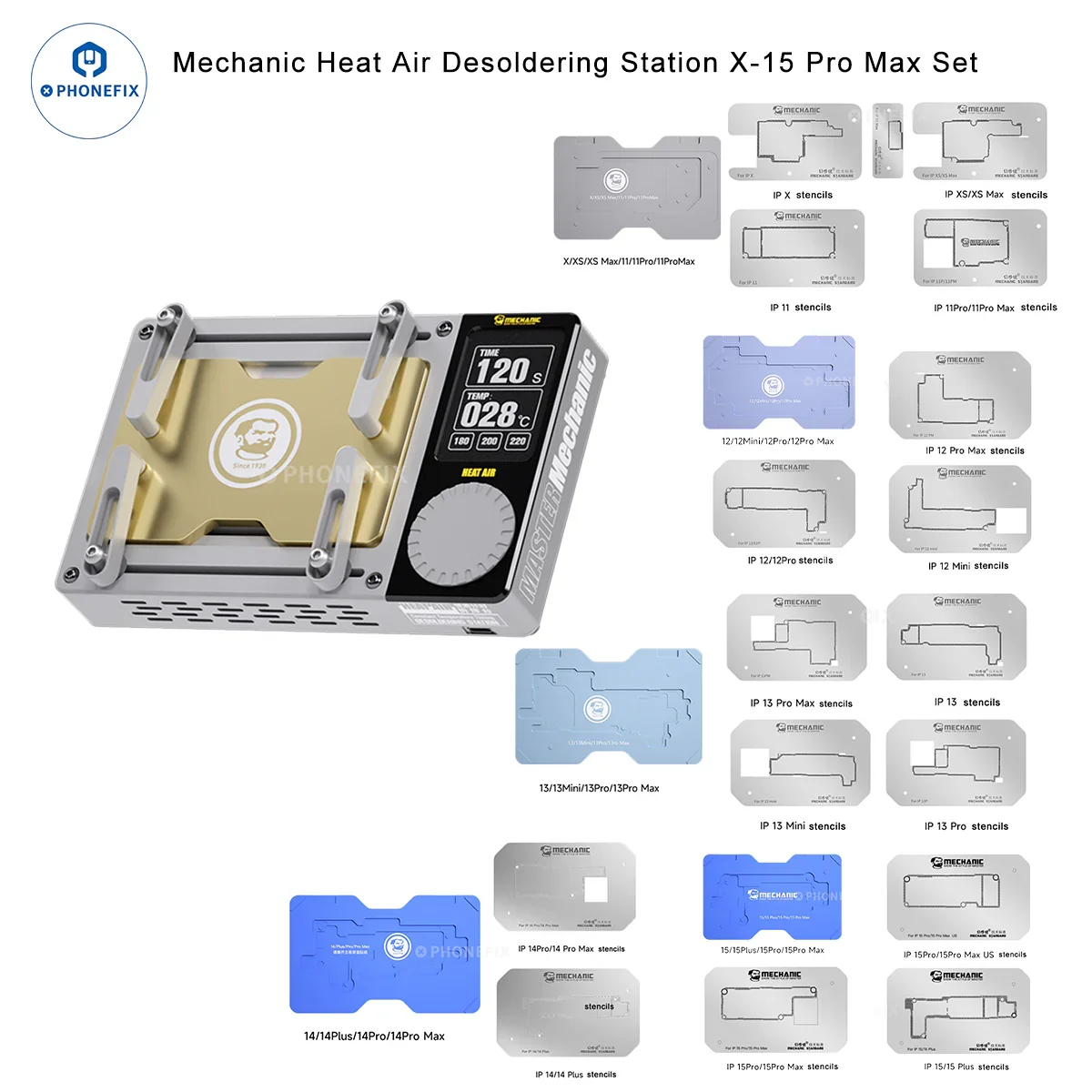 Mechanic Heat Air Desoldering Station For iPhone X-16 Pro Max - Image 8