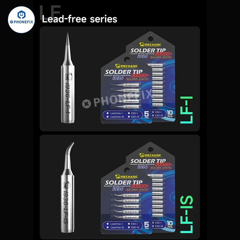 MECHANIC i936 Soldering Iron Tip Lead-free ESD I IS Head - Image 15
