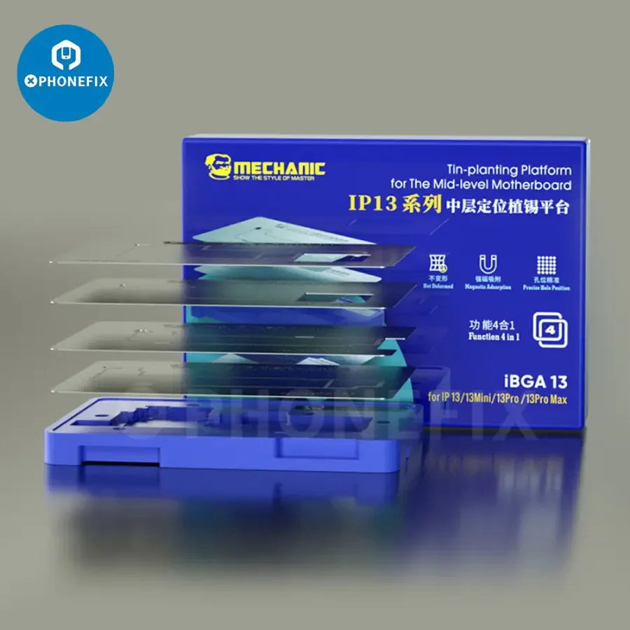 MECHANIC iBGA 13 Reballing Stencil Platform For iPhone 13 Pro Max Mini - Image 2