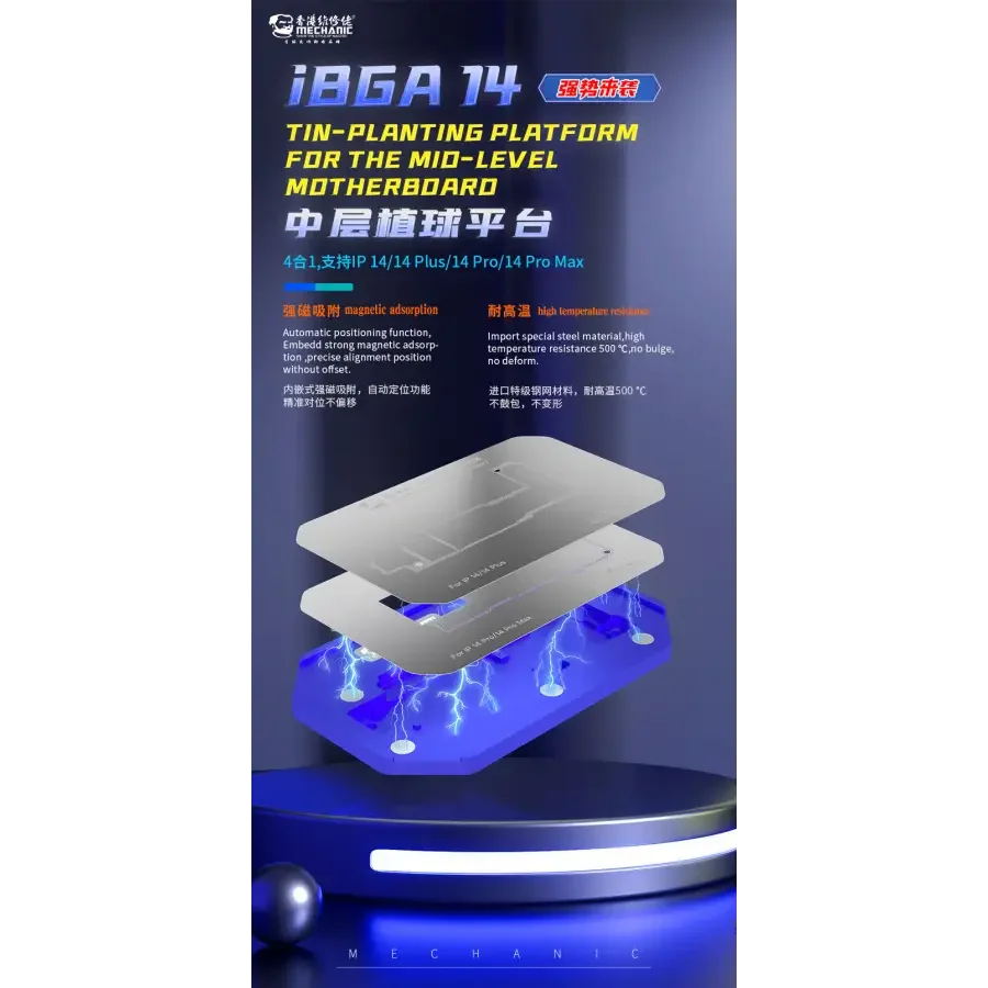 Mechanic iBGA iPhone 14 Pro Max Middle Layer Tin-planting Platform - Image 8