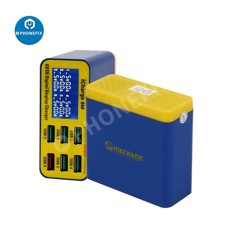 MECHANIC iCharge 6M QC 3.0 Digital Display 6 Port Smart Charger - Image 4