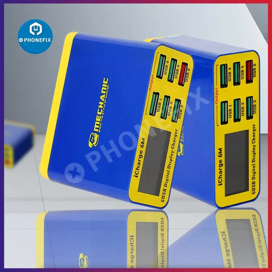 MECHANIC iCharge 6M QC 3.0 Digital Display 6 Port Smart Charger - Image 6