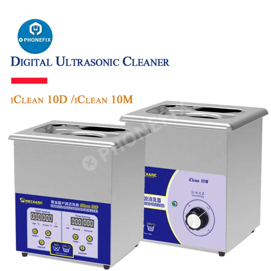 MECHANIC iClean-E08P Ultrasonic Cleaner PCB Camera Glasses Cleaning - Image 10