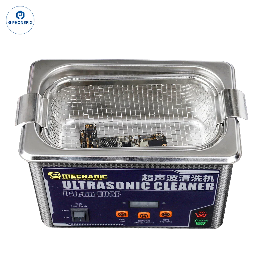 MECHANIC iClean-E08P Ultrasonic Cleaner PCB Camera Glasses Cleaning - Image 3