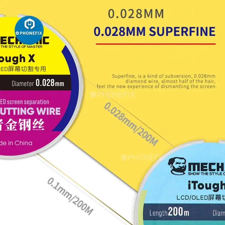 Mechanic iTough X Tough Superfine Cutting Wire For LCD OLED Screen - Image 4