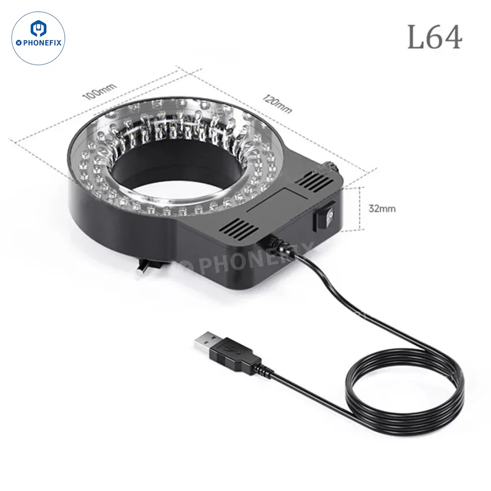 Mechanic L64 L72 L144 USB Adjustable Microscope Ring Light Source - Image 7
