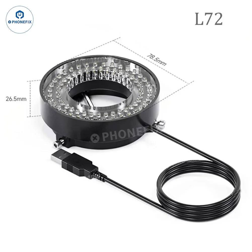 Mechanic L64 L72 L144 USB Adjustable Microscope Ring Light Source - Image 8