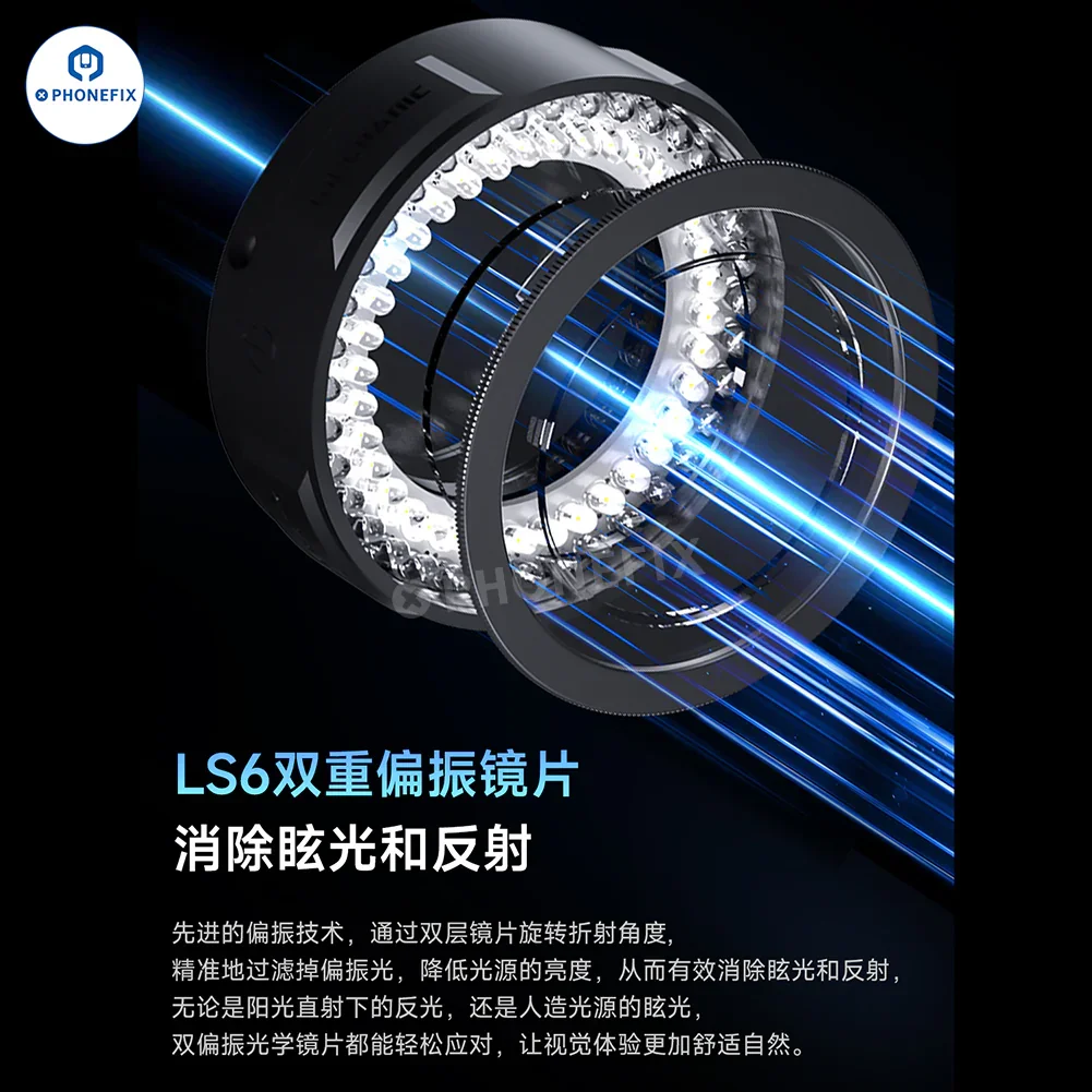 MECHANIC LS5 LS6 Microscope Polarized Ring Light for Mobile Repair - Image 7