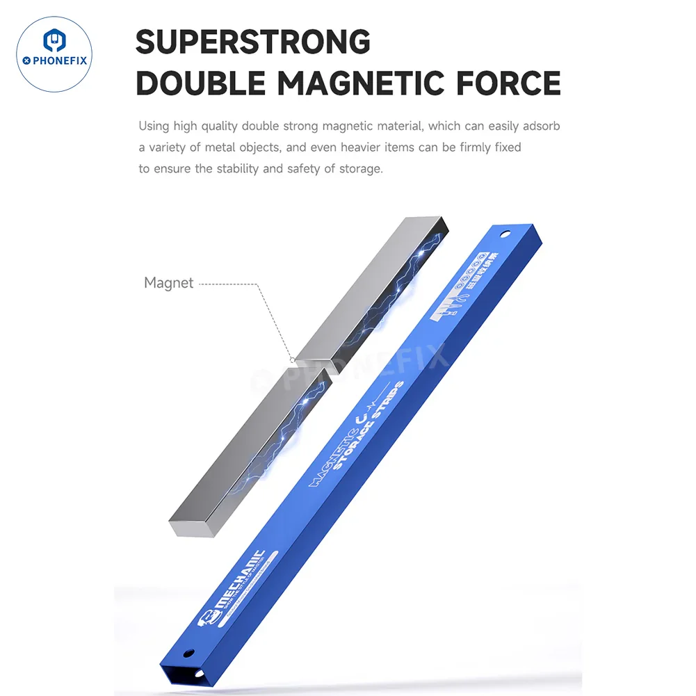 MECHANIC MAG 25 Powerful Magnetic Storage Strip Tool Holder - Image 2
