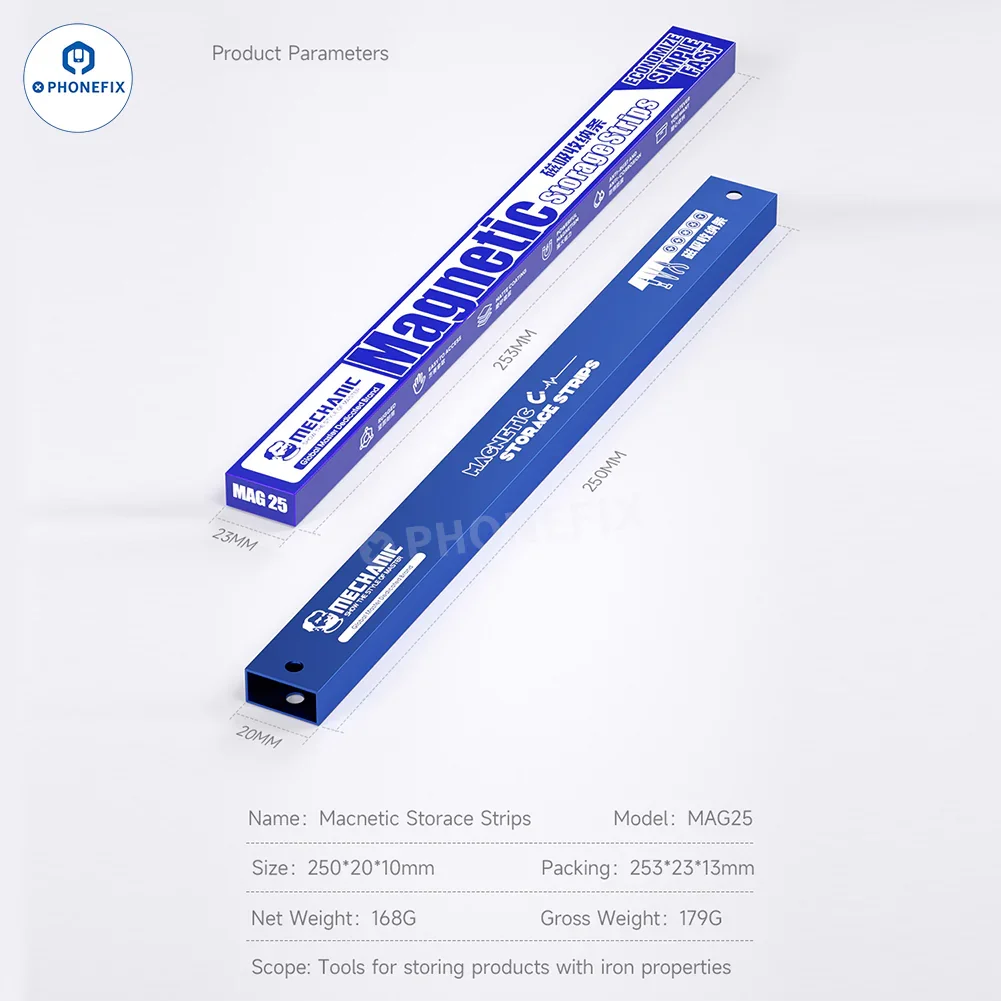 MECHANIC MAG 25 Powerful Magnetic Storage Strip Tool Holder - Image 7