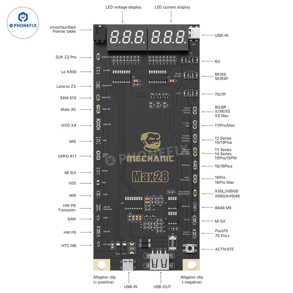 MECHANIC Max28 Battery Activation Board for iPhone 8-16 Pro Max & Android - Image 7
