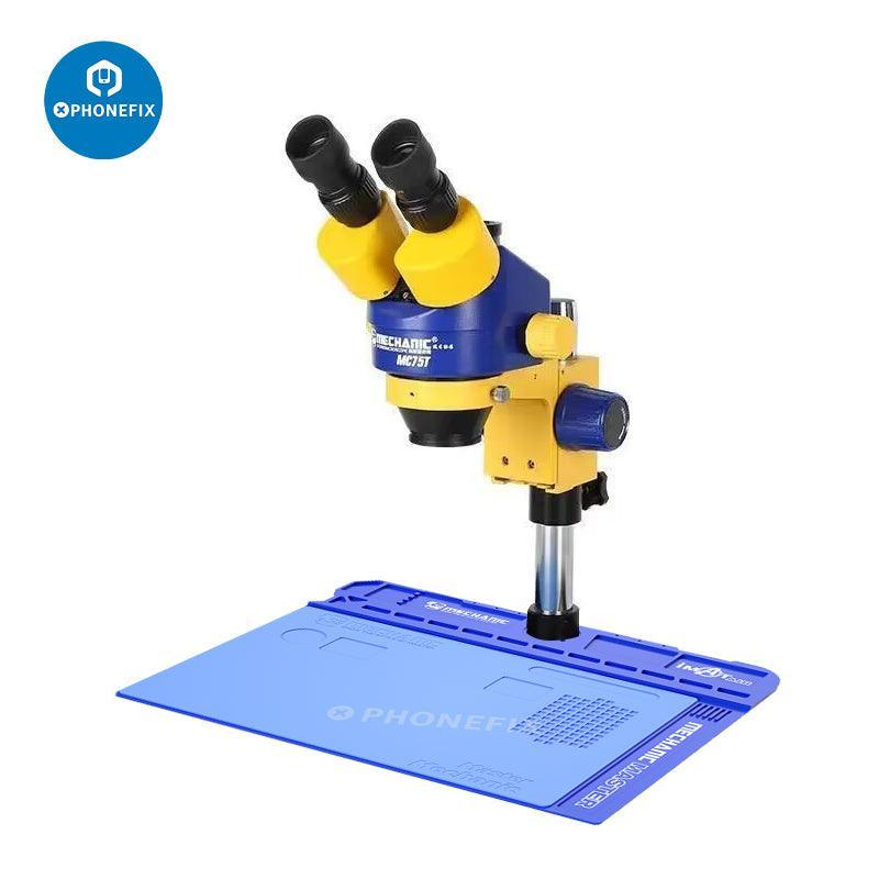 Mechanic MC75T 7-45X Trinocular Stereo Zoom Microscope For Phone Repair - Image 5