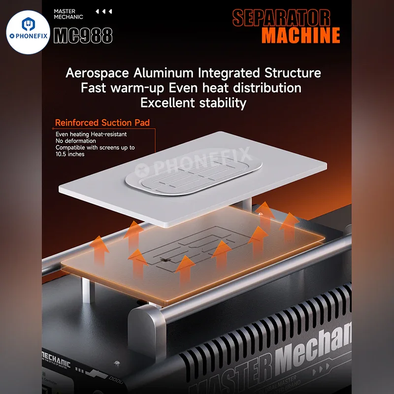 MECHANIC MC988 Phone 10.5-inch Screens Vacuum Heating Separator - Image 6