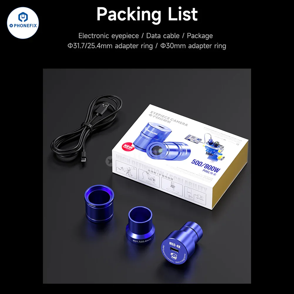 MECHANIC MEC 4K 2K HD Electronic Eyepiece Camera for Stereo Microscope - Image 9