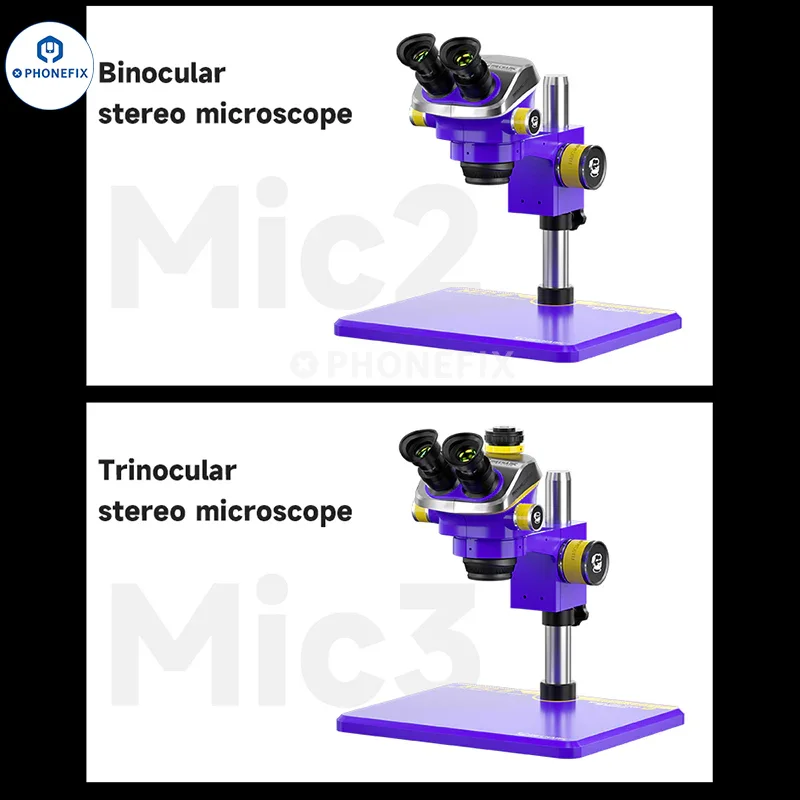 Mechanic Mic2 Mic3 7X-50X Trinocular Stereo Soldering Microscope - Image 3