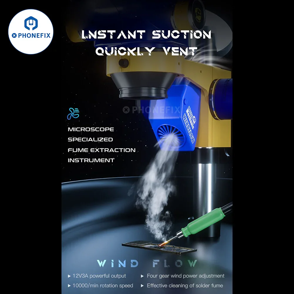 MECHANIC Microscope Fume Extraction Instrument Smoke Absorber - Image 3