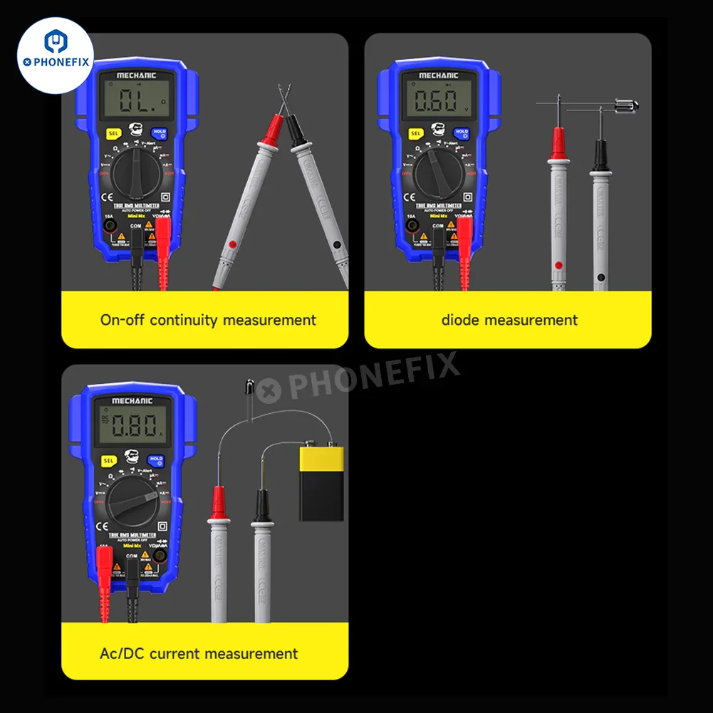 Mechanic Mini TD Five MX Digital Multimeter NCV Temp Measurement - Image 15