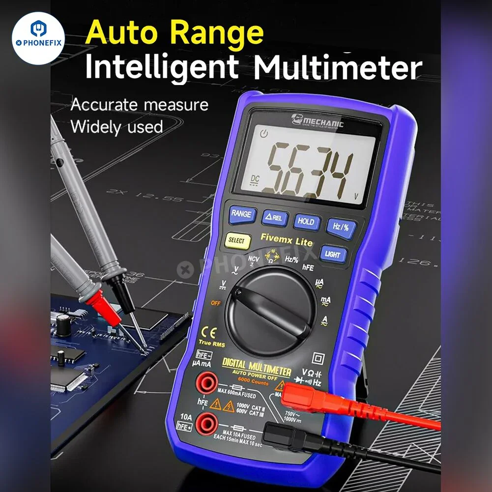 Mechanic Mini TD Five MX Digital Multimeter NCV Temp Measurement - Image 2
