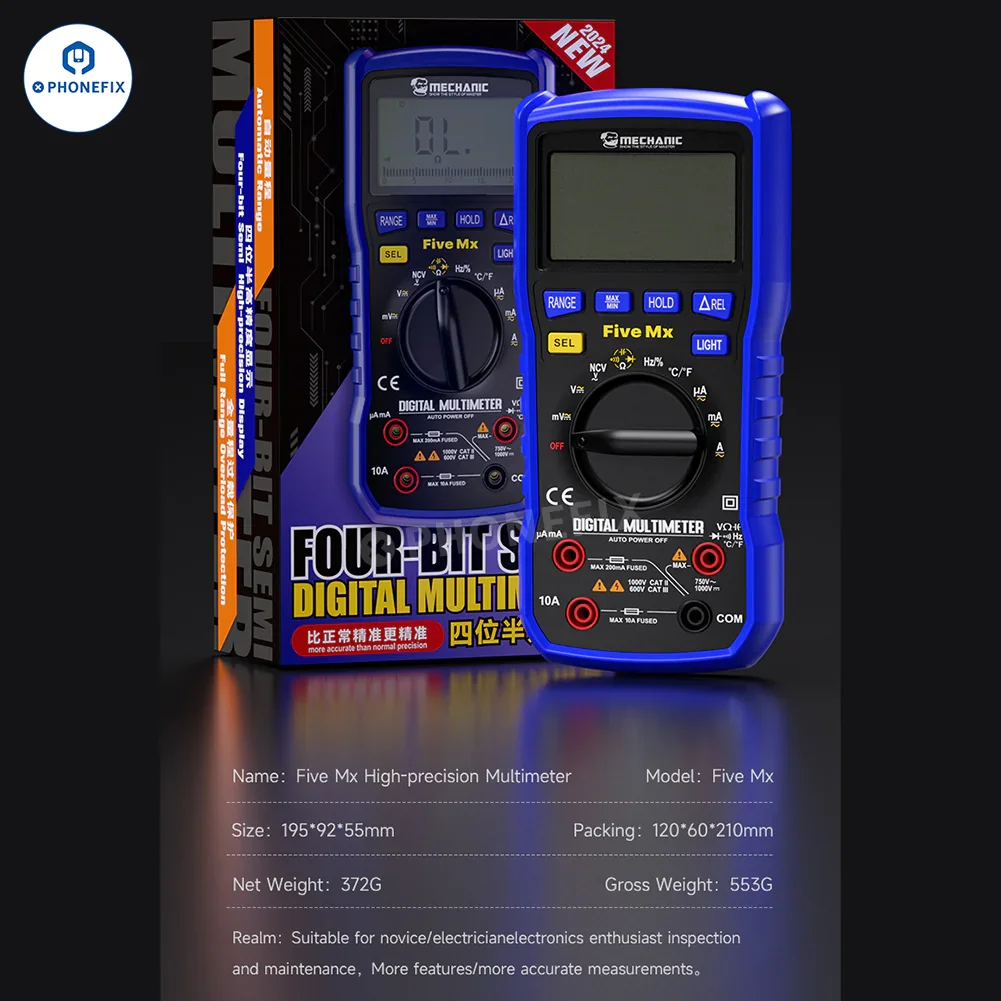 Mechanic Mini TD Five MX Digital Multimeter NCV Temp Measurement - Image 22