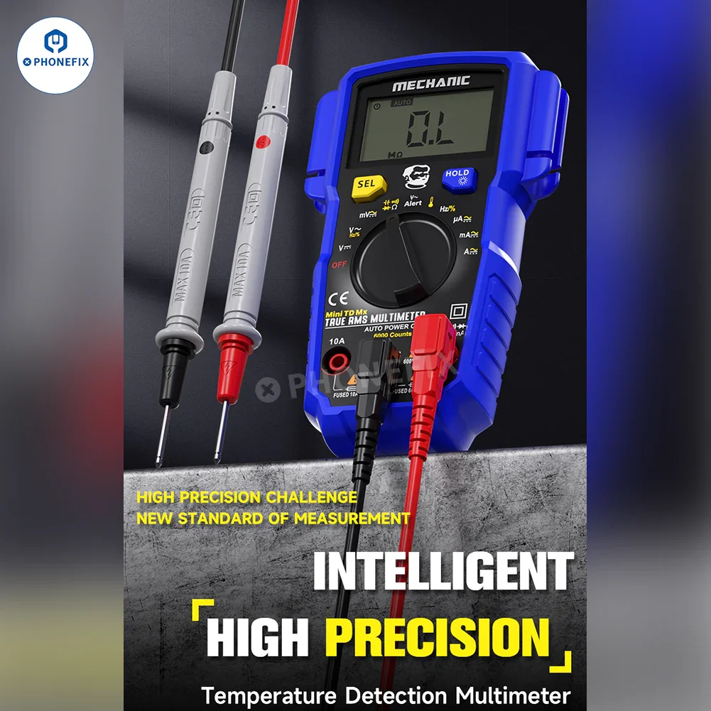 Mechanic Mini TD Five MX Digital Multimeter NCV Temp Measurement - Image 6