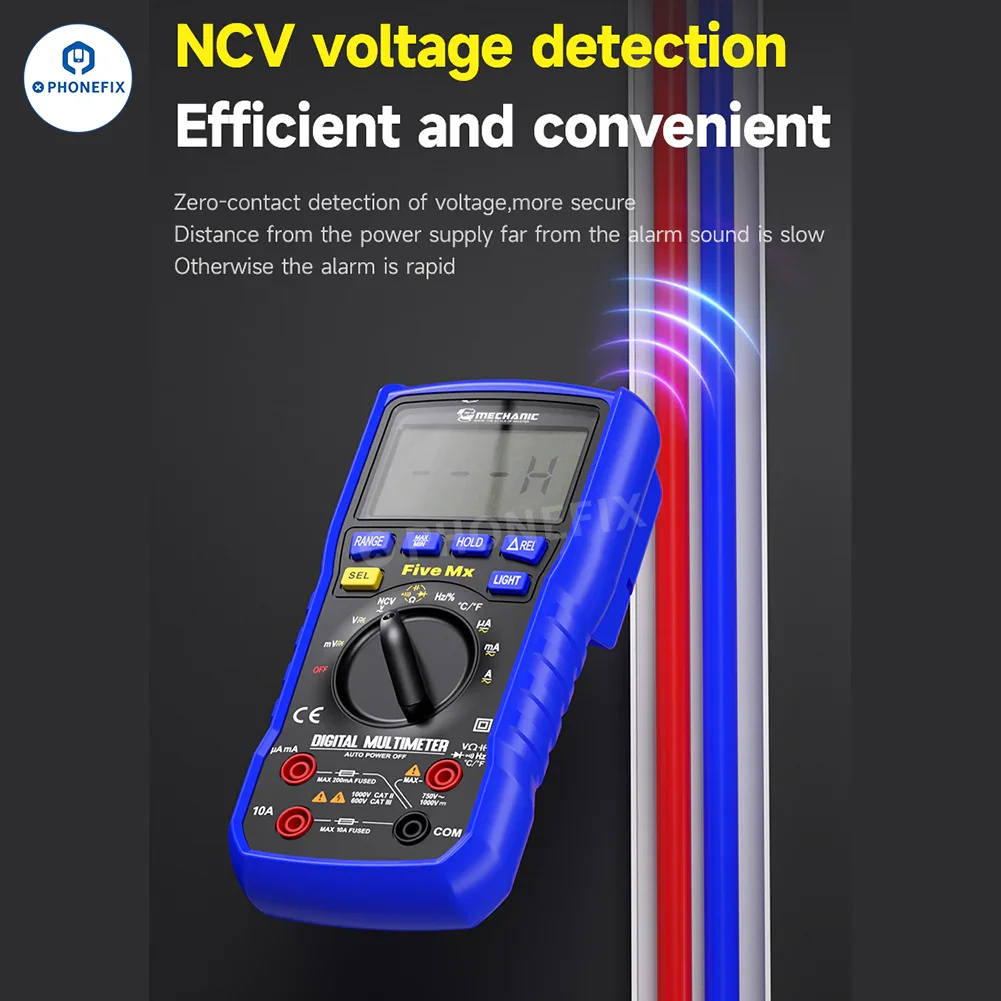 Mechanic Mini TD Five MX Digital Multimeter NCV Temp Measurement - Image 9