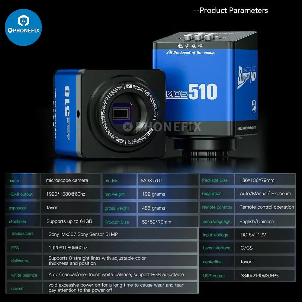 Mechanic MOS 4K Pro Industrial Microscope Camera HD 4K Video Camera - Image 7