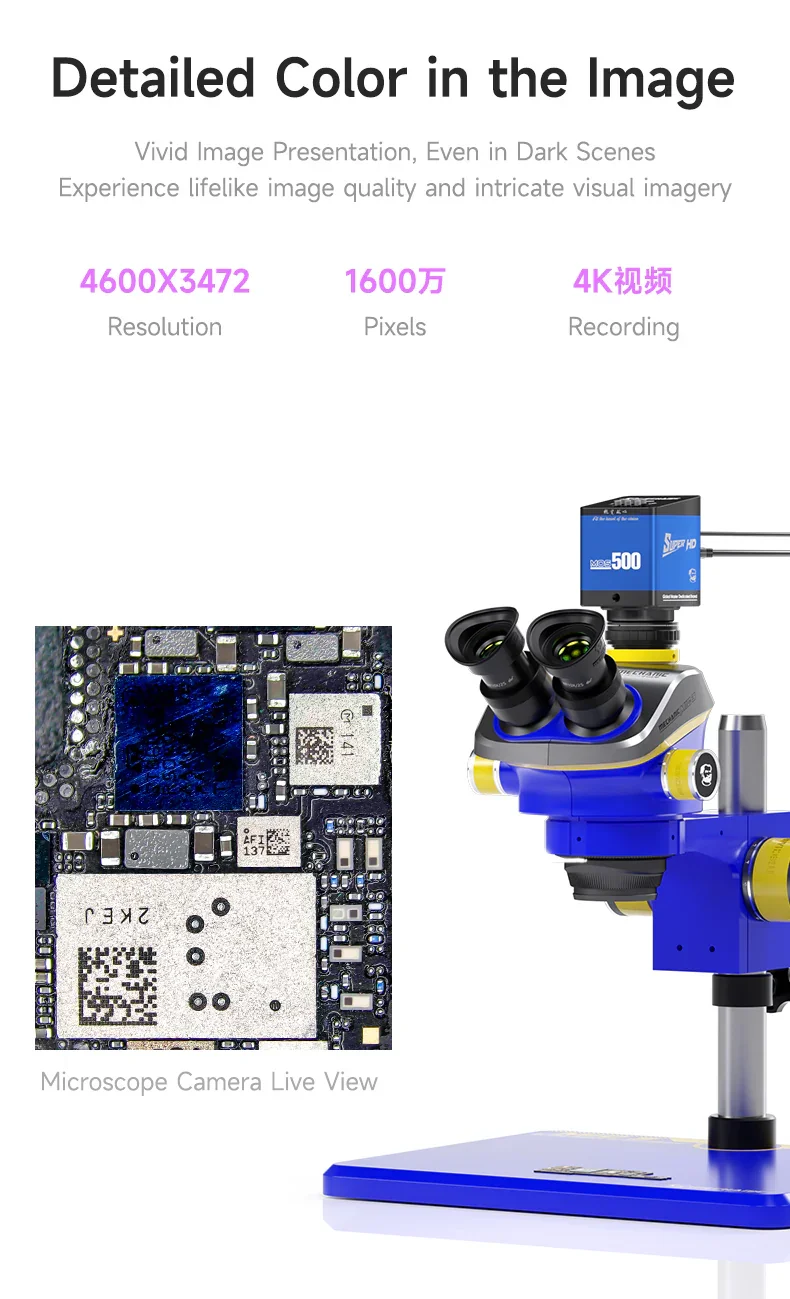 Mechanic MOS 4K Pro Industrial Microscope Camera HD 4K Video Camera - Image 8