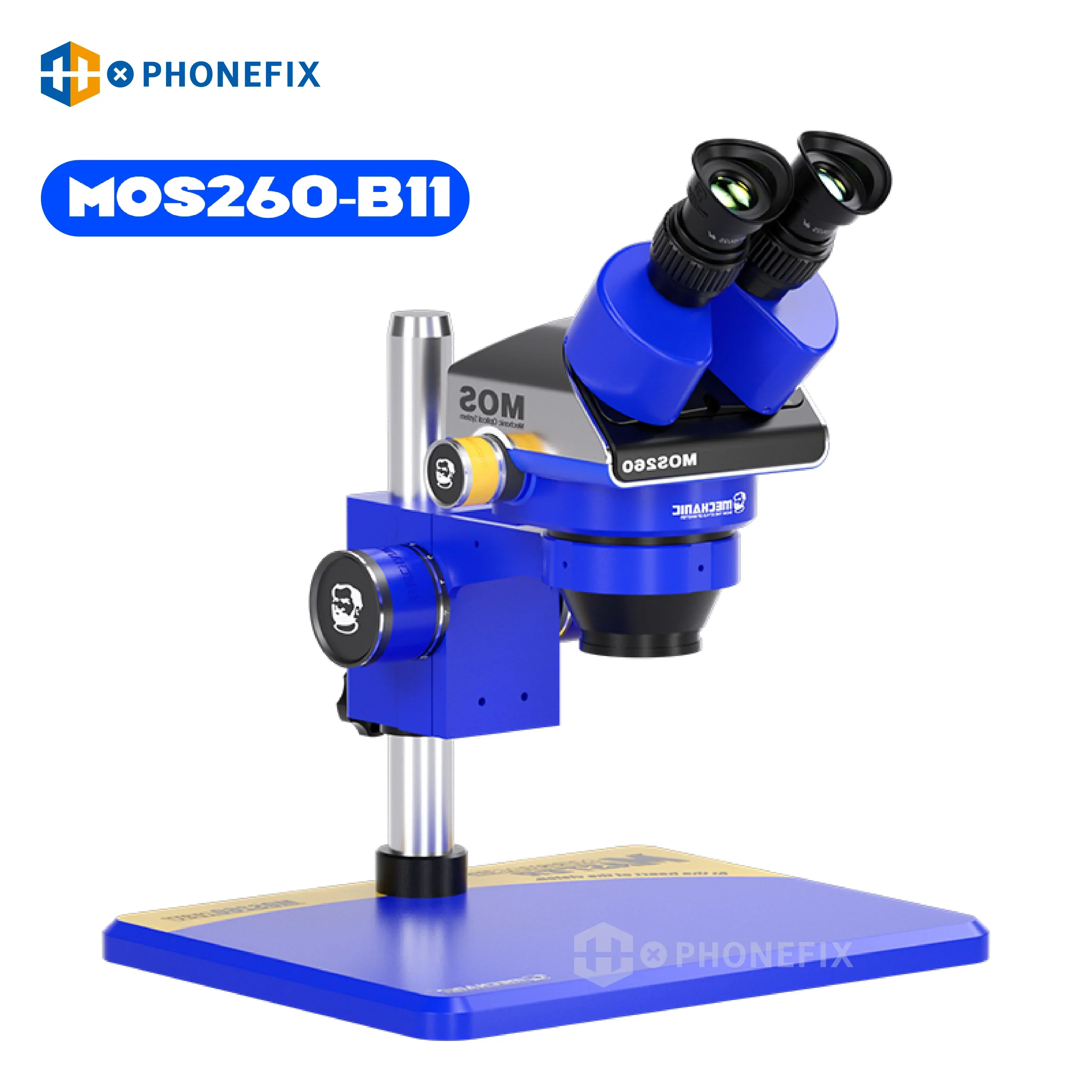 MECHANIC MOS300 6-45X Stereo Trinocular Binocular Microscope - Image 10