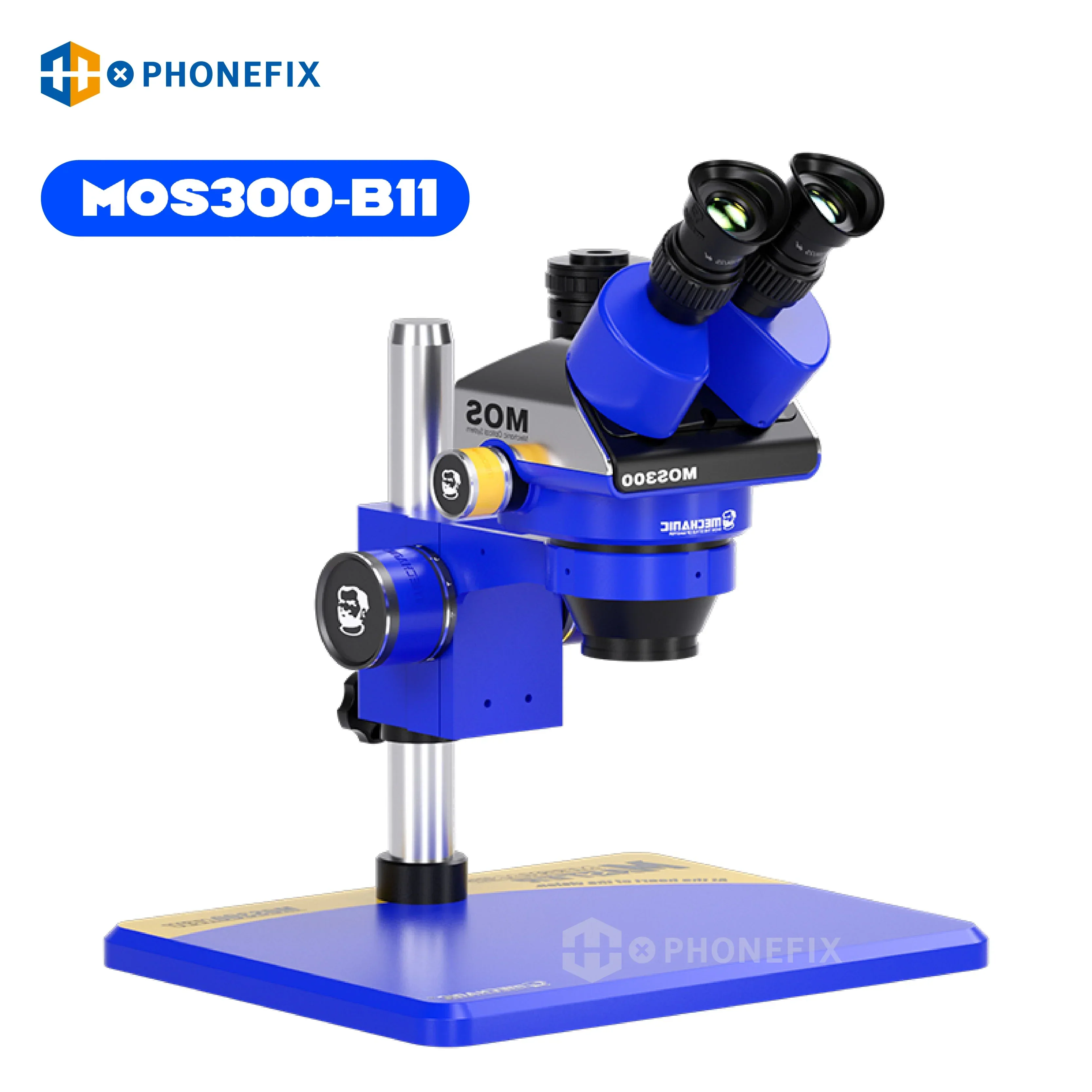 MECHANIC MOS300 6-45X Stereo Trinocular Binocular Microscope - Image 7
