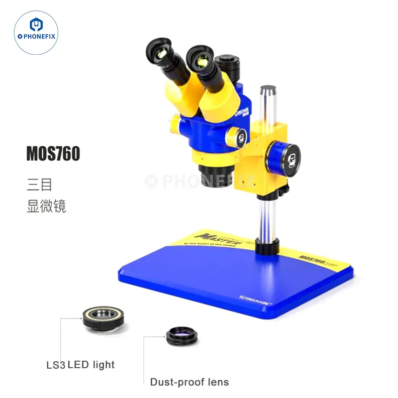 MECHANIC MOS760 MOS750 7X-60X Trinocular Stereo Microscope - Image 2