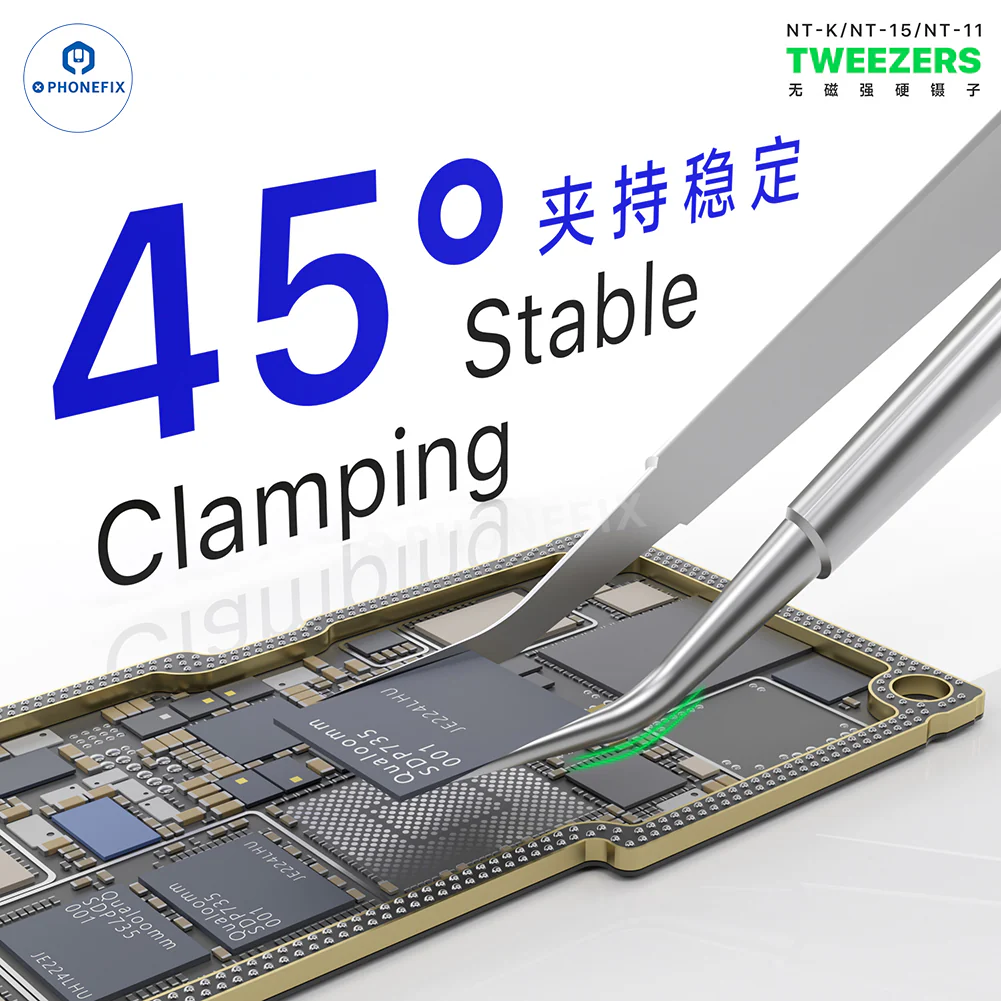 MECHANIC NT Non-Magnetic Ultra-Hard Tweezers for Phone Repair - Image 2