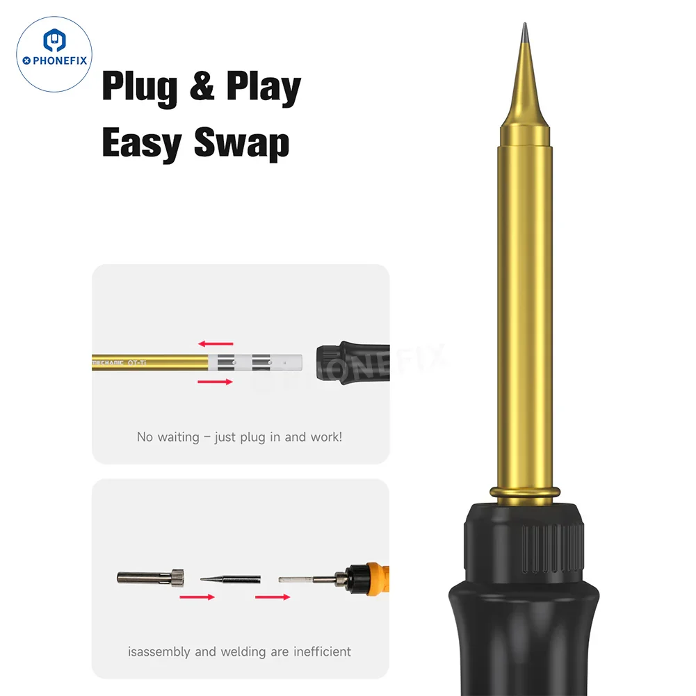 MECHANIC OT Series Soldering Iron Tips for T12 950 Rework Station - Image 2