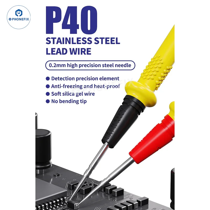 MECHANIC P40 P30 1000V 20A Stainless Steel Multimeter Test Probe Pen - Image 3