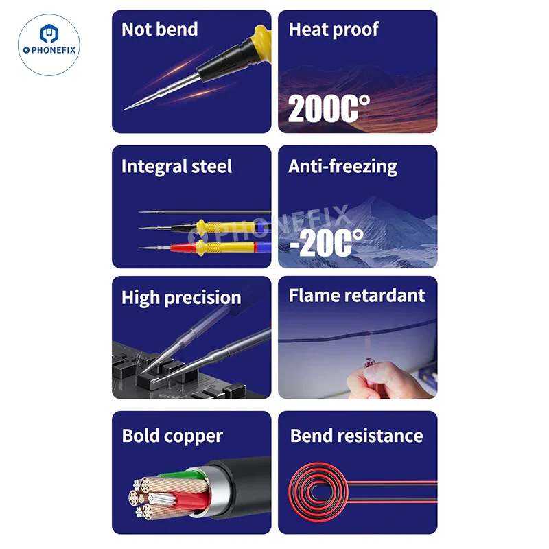 MECHANIC P40 P30 1000V 20A Stainless Steel Multimeter Test Probe Pen - Image 8