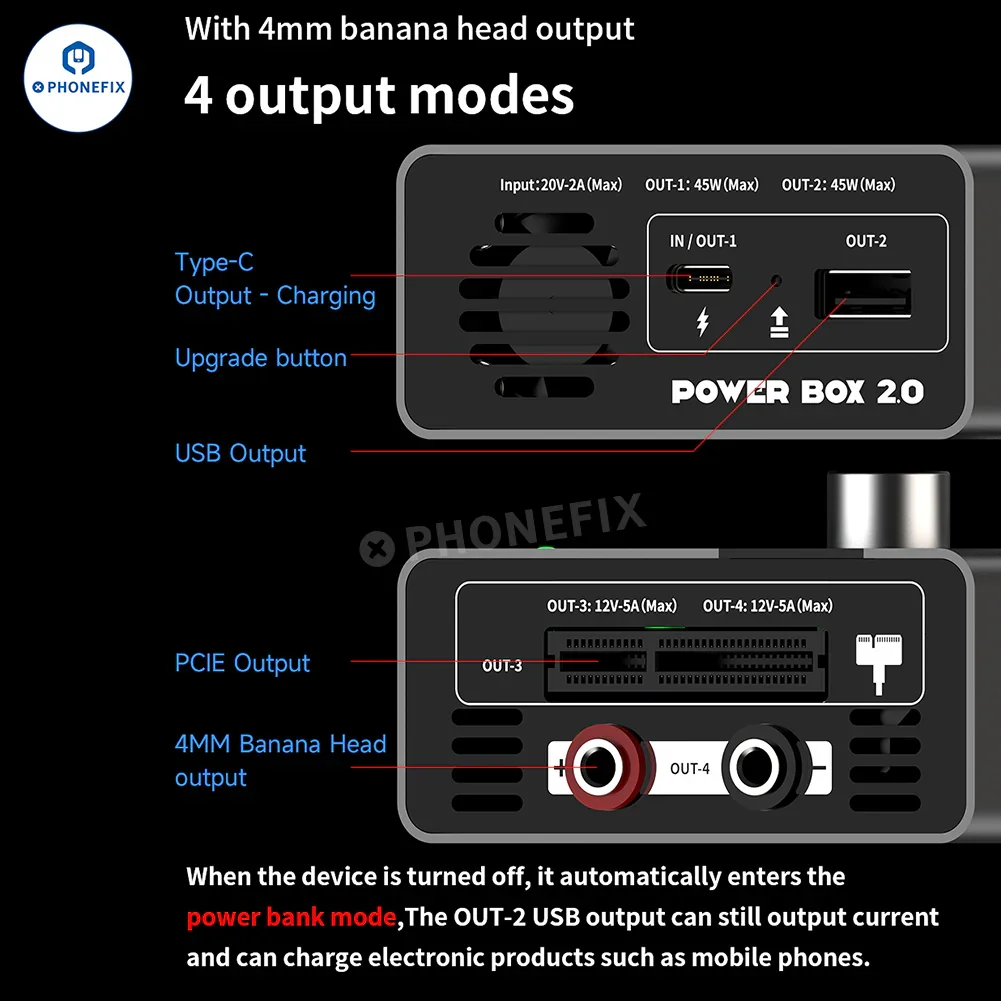 MECHANIC POWER BOX 2.0 DC-1205 Portable 12V 5A Power Supply - Image 11