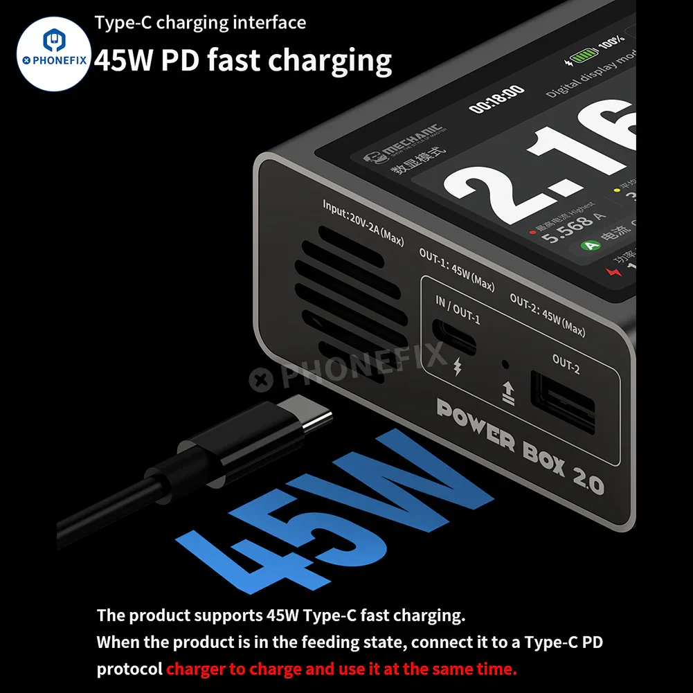 MECHANIC POWER BOX 2.0 DC-1205 Portable 12V 5A Power Supply - Image 3