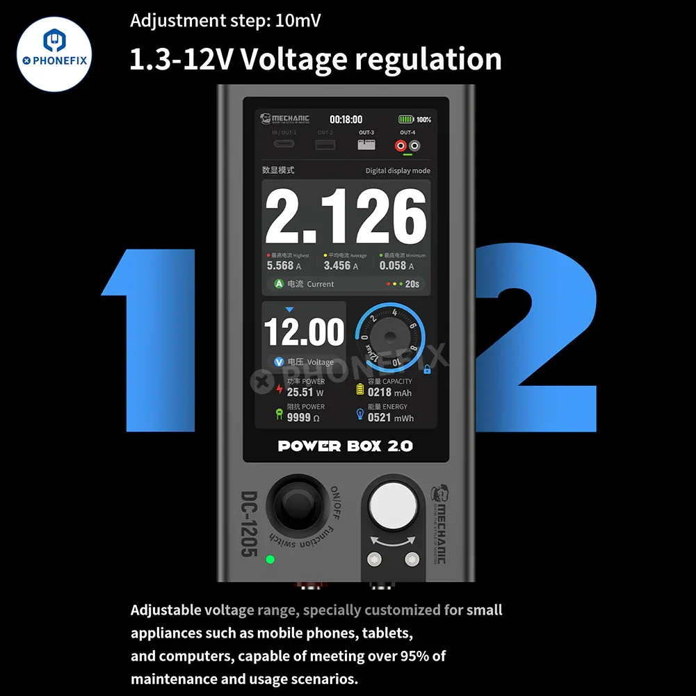 MECHANIC POWER BOX 2.0 DC-1205 Portable 12V 5A Power Supply - Image 5