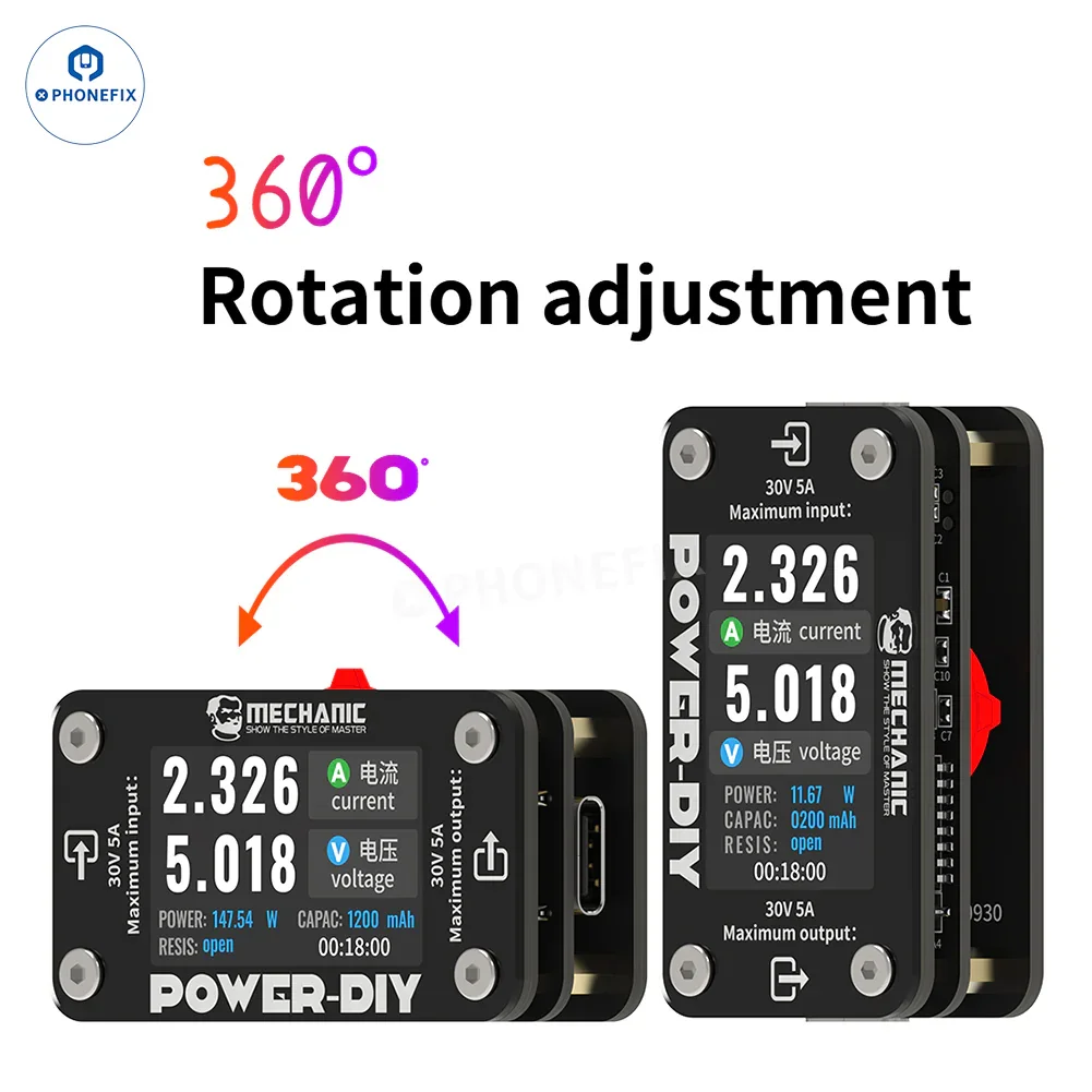 Mechanic POWER-DIY Digital Ammeter 30V 5A Votage Current Tester - Image 3