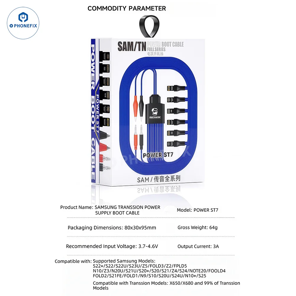 MECHANIC POWER ST7 Boot Cable for Samsung Transsion Phones - Image 7
